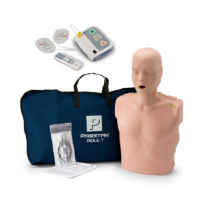 Zestaw - Fantom osoby dorosłej PRESTAN Professional Adult (LED) + defibrylator XFT 120C+