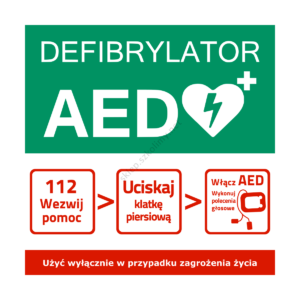 Oznakowanie AED