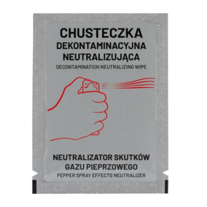 Chusteczka dekontaminacyjna do neutralizacji gazu pieprzowego