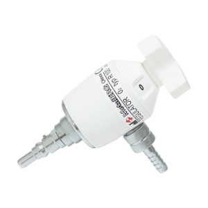 Dozownik / regulator tlenowy z króćcem (R-100-T | tworzywo)